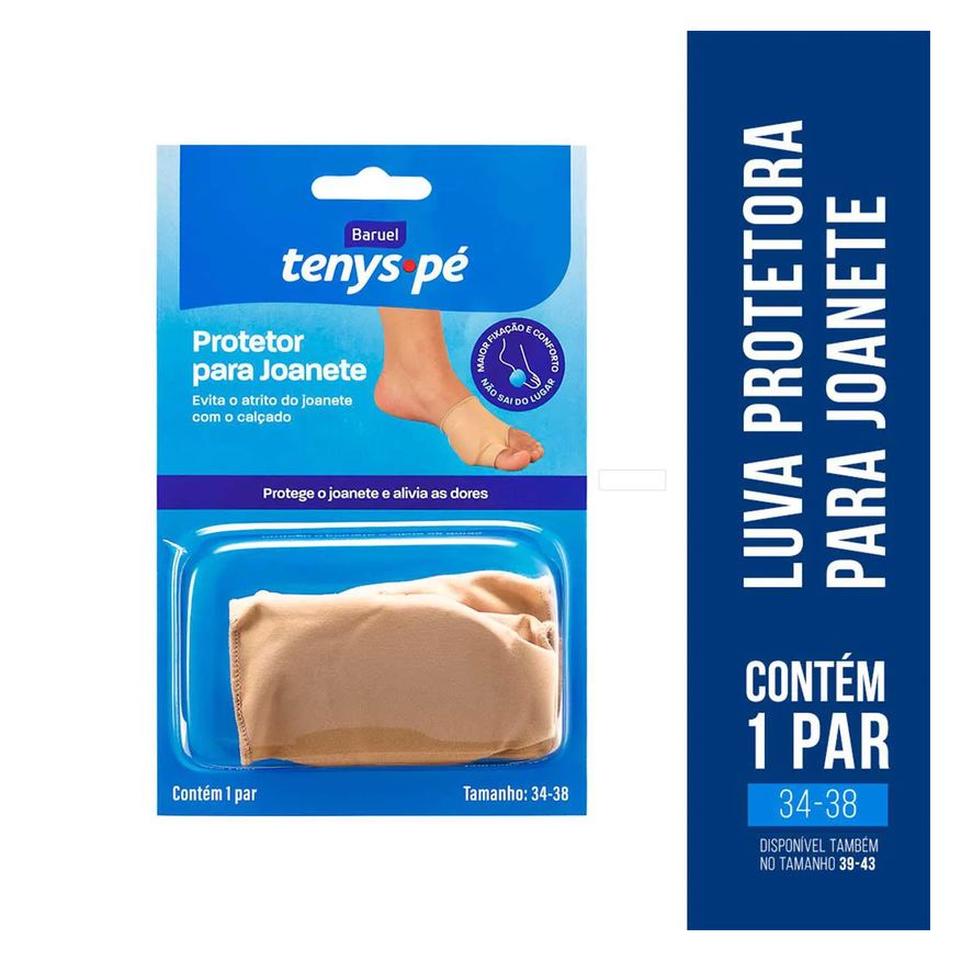 para Protetor Joanete Tenys Pé Tamanho 34 - 38 com 1 Par