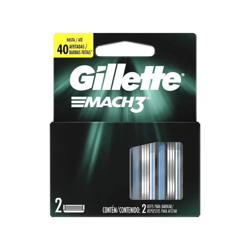Gillette Carga para Aparelho Mach 3 C/2un