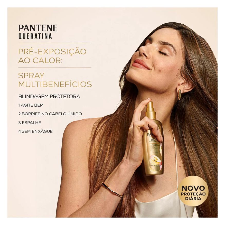 Pantene Spray Multibenefícios Miracles Queratina 160ml