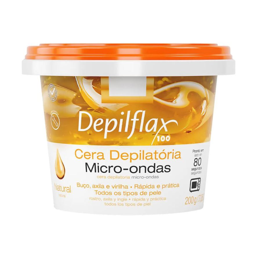 Natura Cera Microondas Natural Depilflax 200g