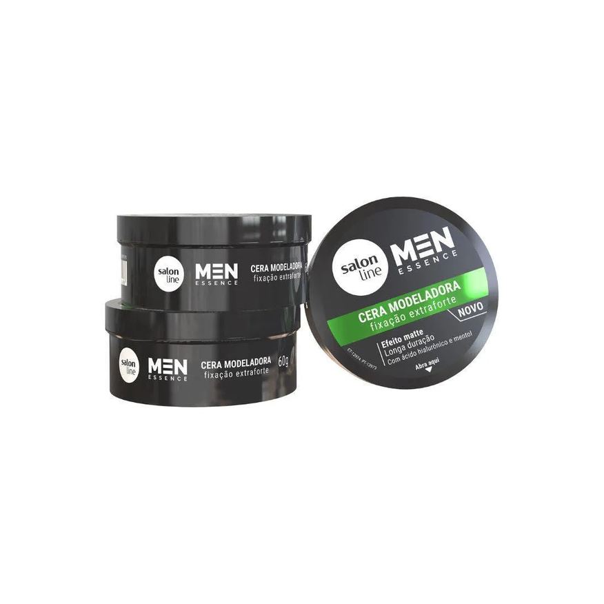 Salon Line Cera Modeladora Men Essence Fixacao Extraforte 60g