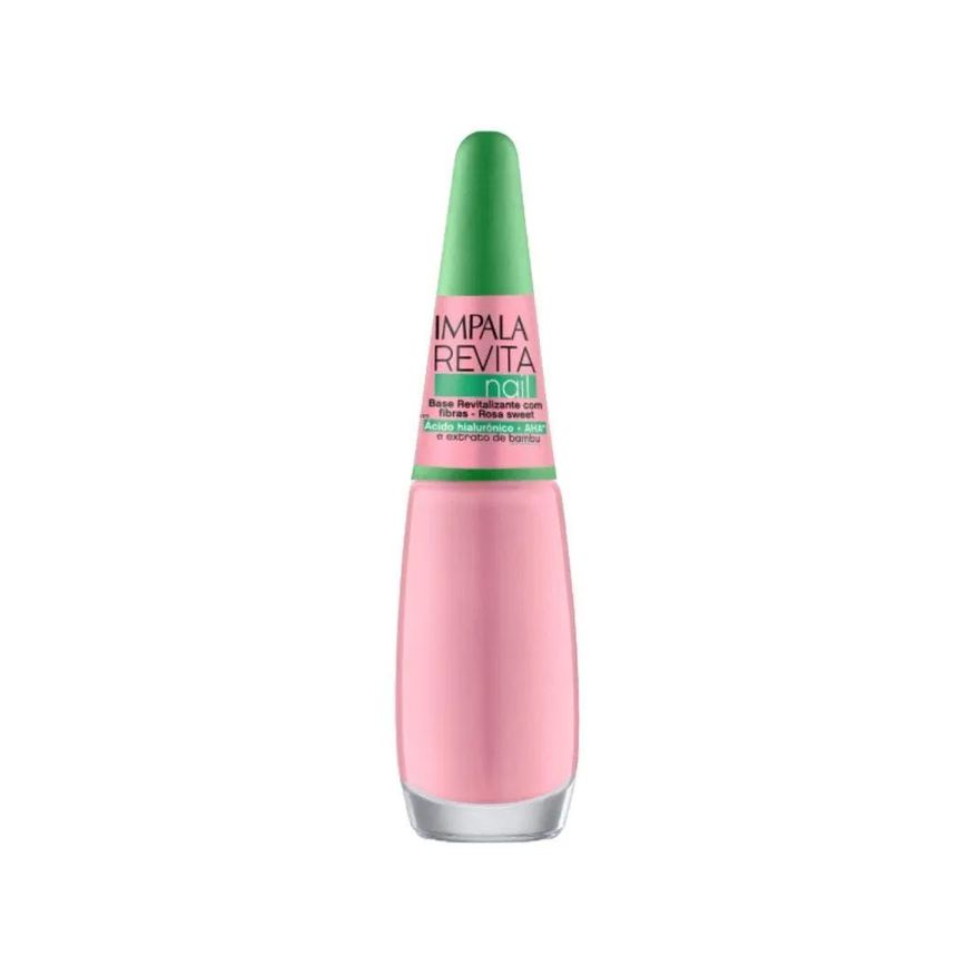 Impala Base Revita Nail Revitalizante com Fibras Rosa Sweet 7,5ml