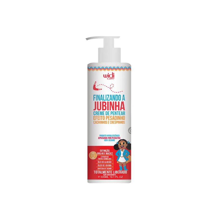 Widi Care Creme de Pentear Finalizando a Jubinha Efeito Pesadinho