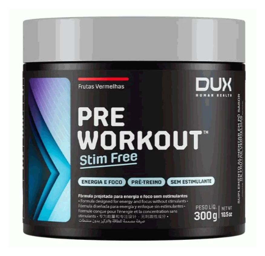 Workout Pre Original – Stim Free (300g) – Sabor: Frutas Vermelhas