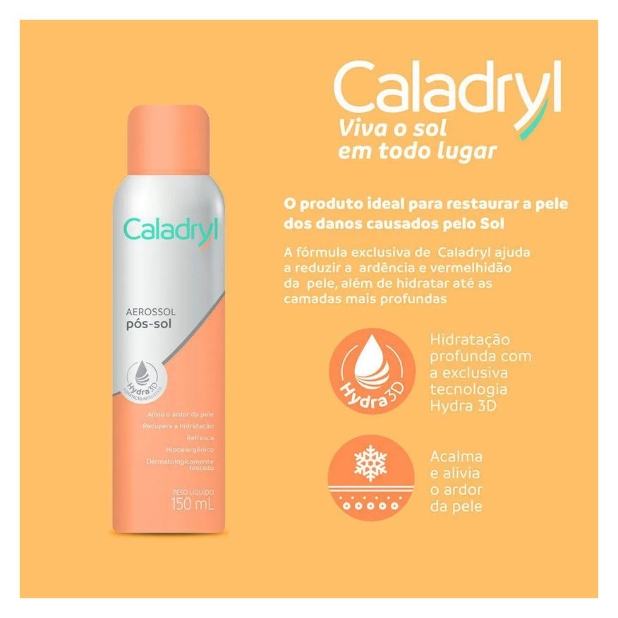 Caladryl Pós-Sol Aerosol com 150ml