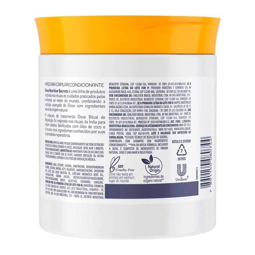 Dove Máscara de Tratamento Ritual de Reparação 500g