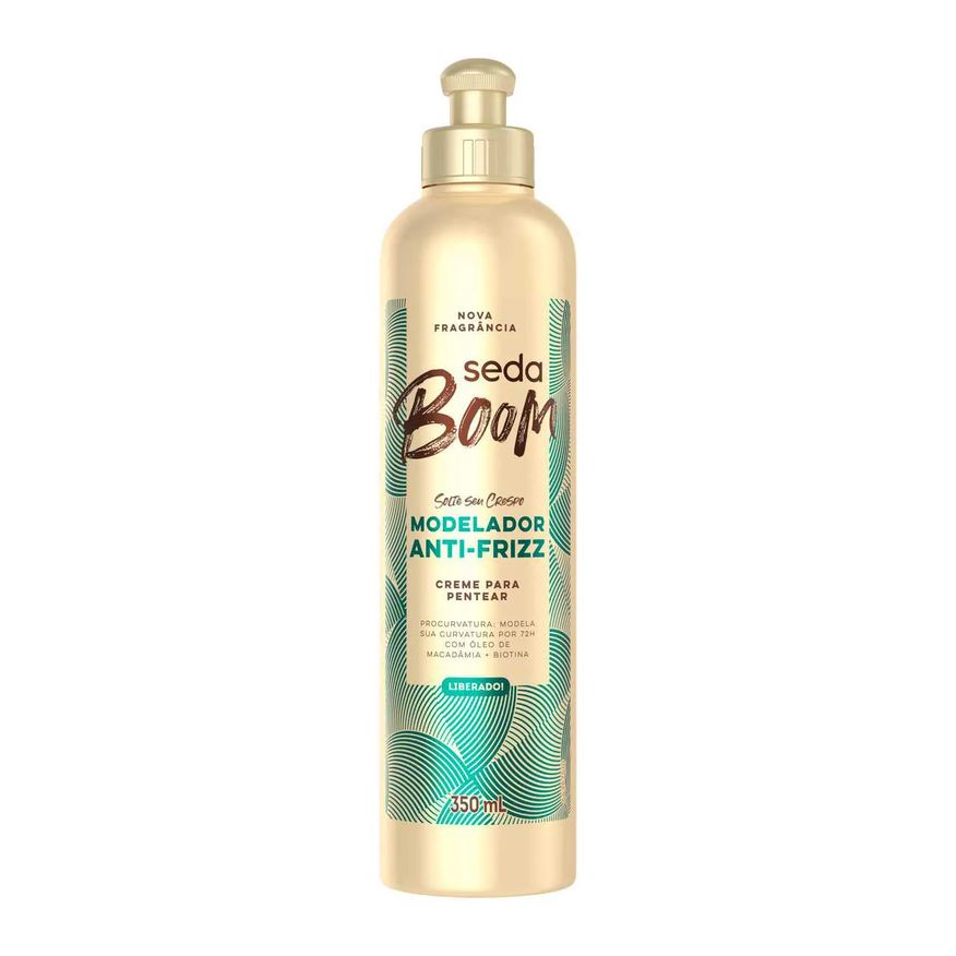 Seda Creme de Pentear Cabelo Cacheado Boom Pro Curvatura Antifrizz 350ml