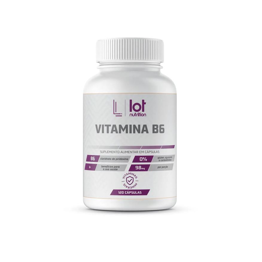 Lot Nutrition Vitamina B6 Piridoxina 120 cápsulas