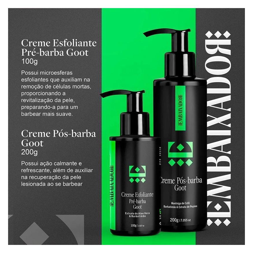 Pós Creme Barba Goot Embaixador 200g