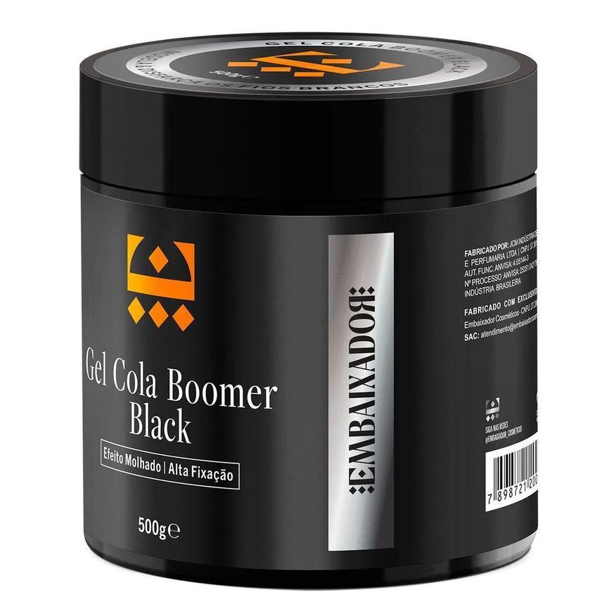 Cola Gel Boomer Black Embaixador 500g