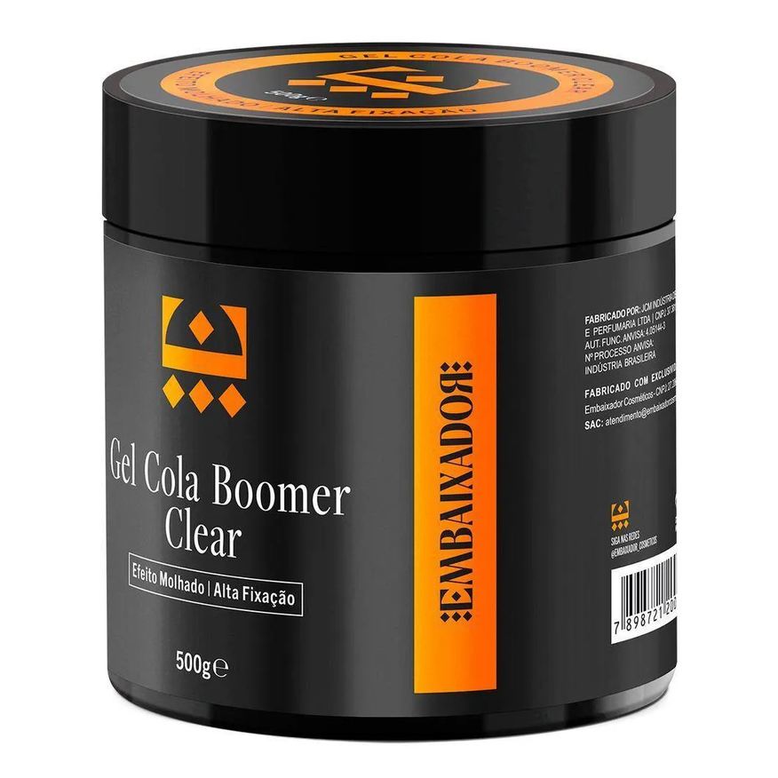 06 Kit Gel Cola Boomer Clear Embaixador 500g