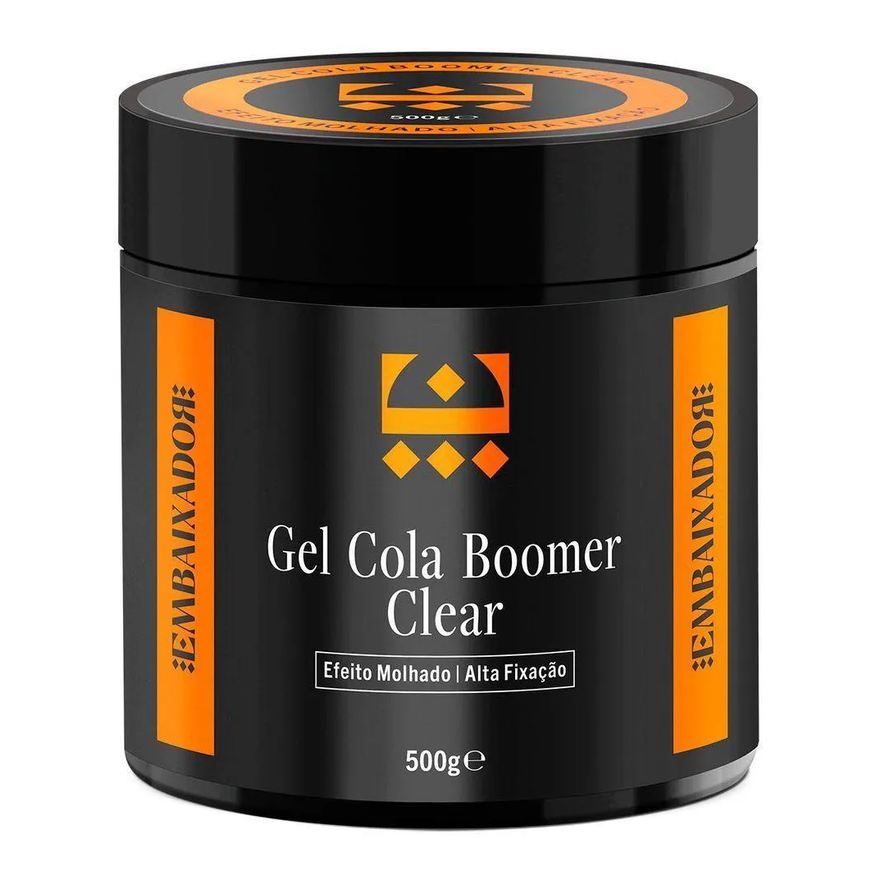 06 Kit Gel Cola Boomer Clear Embaixador 500g