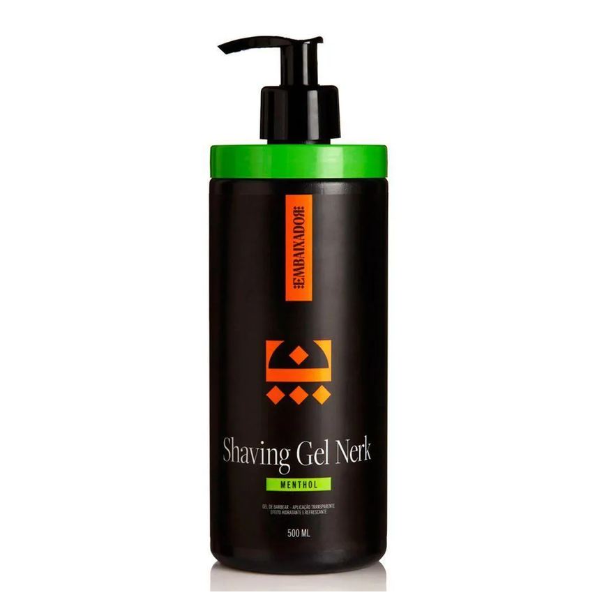 Gel Shaving Nerk Menthol + Shaving Cream Nerk Embaixador 500ml