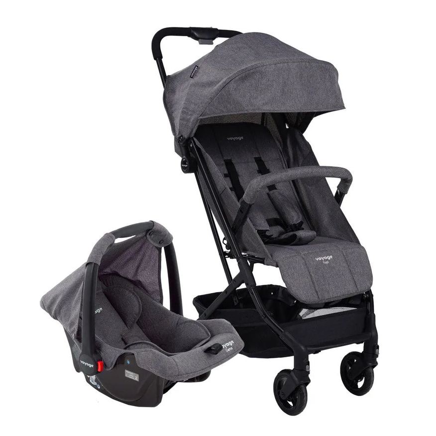 Voyage Carrinho de Bebê Yupi Cinza Mescla