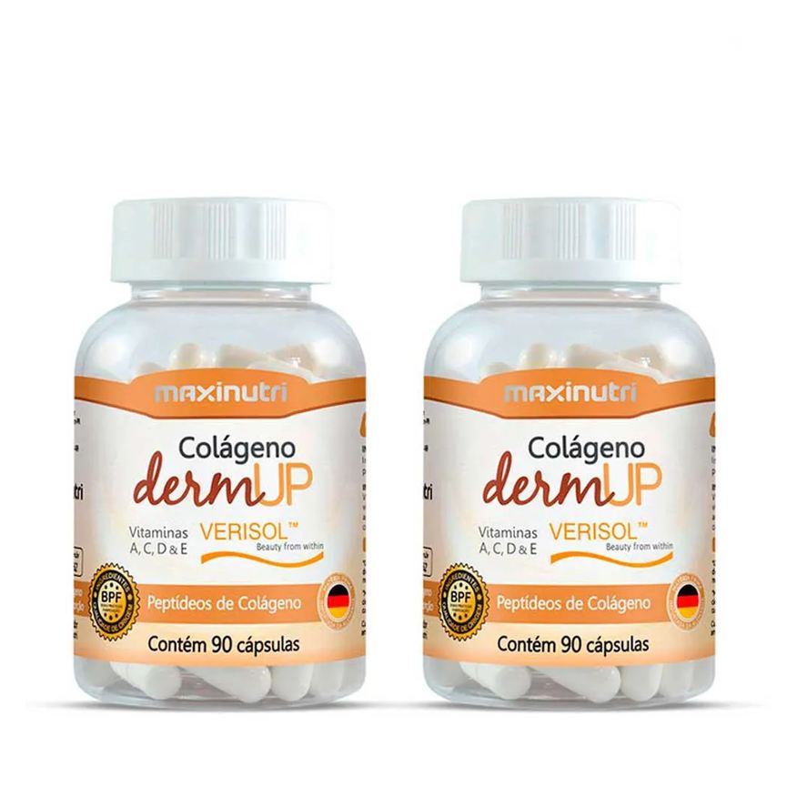 Maxinutri Kit 2 Colágeno Dermup Verisol + Vitaminas 90 Cápsulas