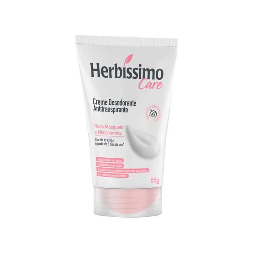 Em Desodorante Creme Herbissimo Care Rosa Mosqueta E Niacinamida 55g