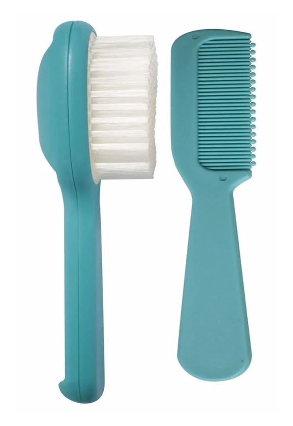 Kababy Kit Escova e Pente Azul
