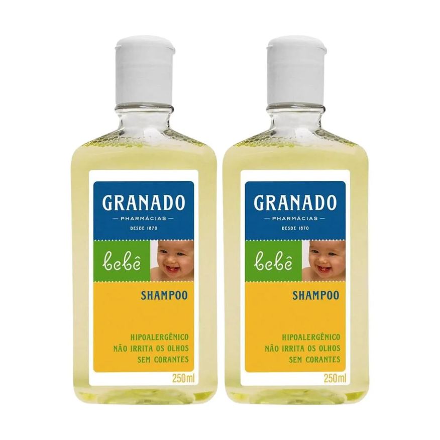 Granado Kit C2 Shampoo Suave Brilho Hidratação Bebê 250ml