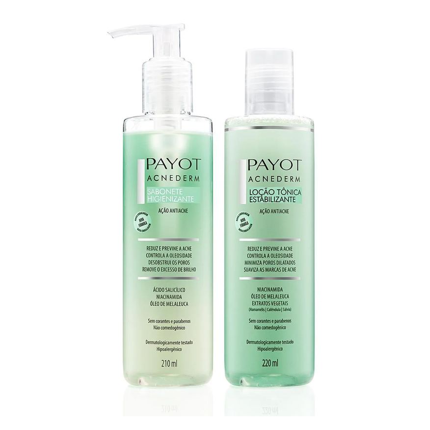 Payot Kit Limpeza e Tonificação Acnederm