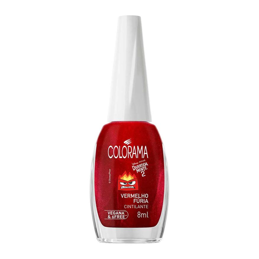Colorama Esmalte Cintilante Divertidamente 2 8ml - Vermelho Fúria