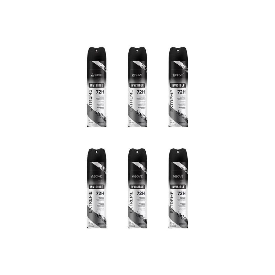 Above Desodorante Aero 150ml Extreme Invisible 72h - Kit C / 6un