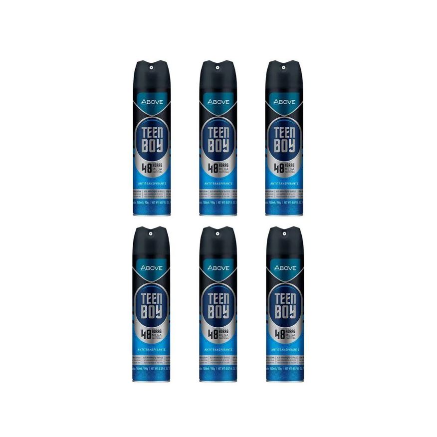 Above Desodorante Aero 150ml Masc Teen Boy - Kit C/ 6un
