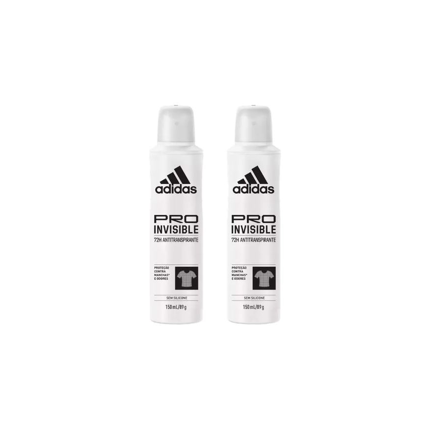 Adidas Desodorante Aero 150ml Fem Invisible - Kit C / 2un