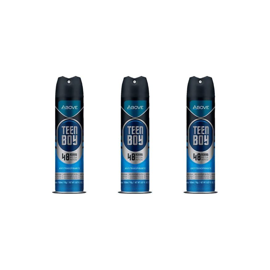 Above Desodorante Aerossol 150ml Masculino Teen Boy - Kit C/3un