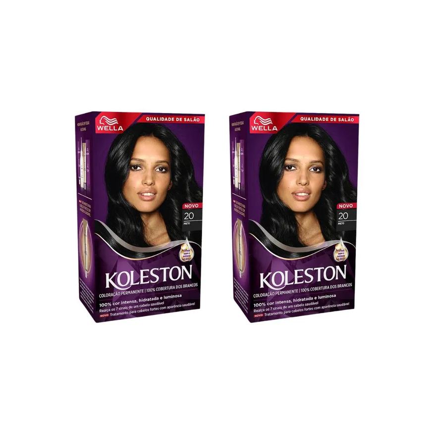 Koleston Coloraçao 20 Preto - Kit C / 2un