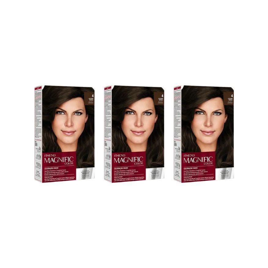Amend Coloraçao Magnific Cr Perm 4.0 Cast Natural - Kit C / 3un