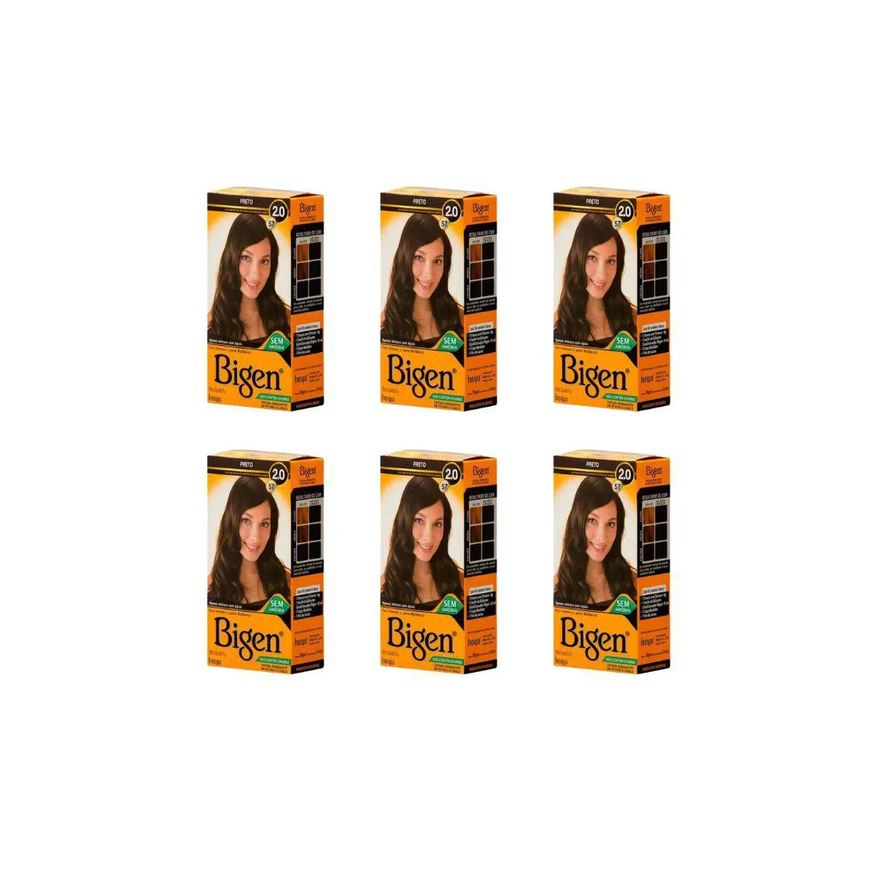 Bigen Coloraçao 57 Preto - Kit com 6un