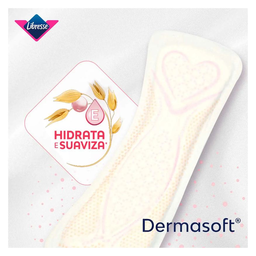 Diário Protetor Libresse Dermasoft Longo 40 unidades