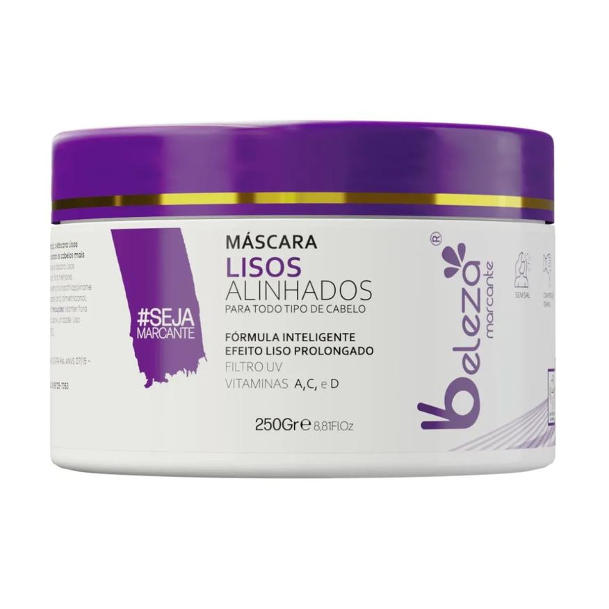 Beleza Marcante Mascara Lisos Alinhados 250g Antifrizz