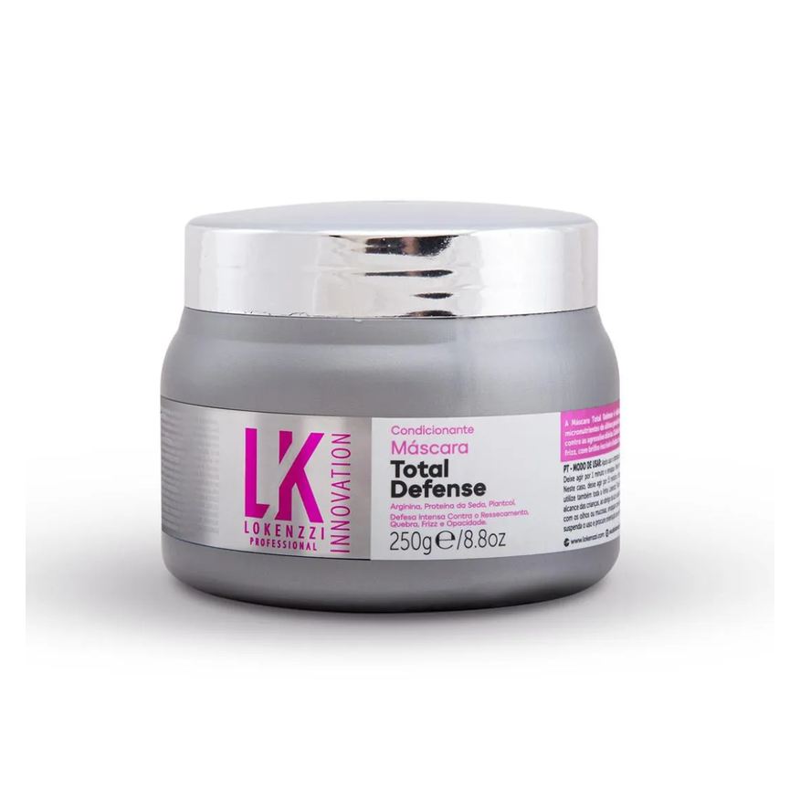 Lokenzzi Máscara Total Defense 250g Antiressecamento