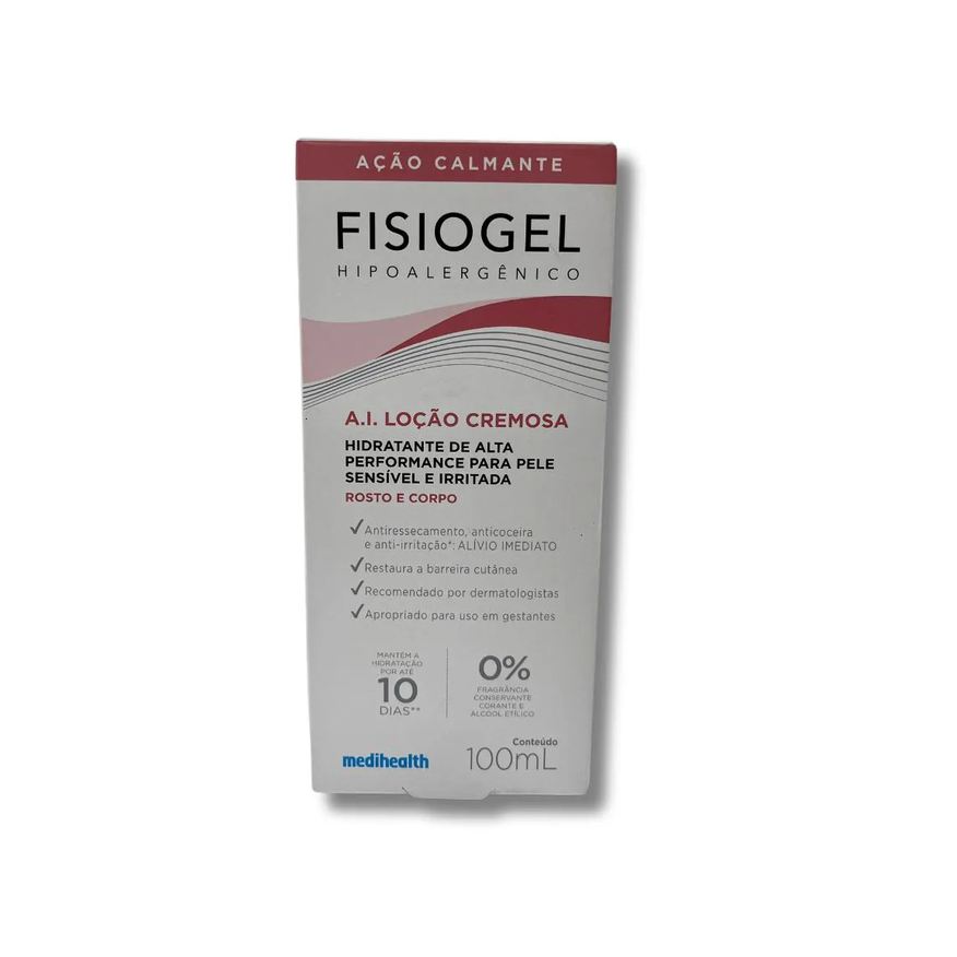 A.i. Fisiogel Loção Cremosa Pele Sensível E Irritada Rosto E Corpo 100ml