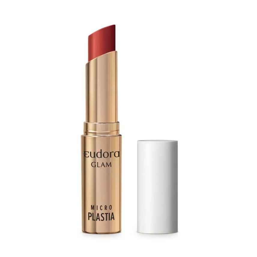 Eudora Glam Batom Microplastia Matte Vermelho Ruby 3,3g