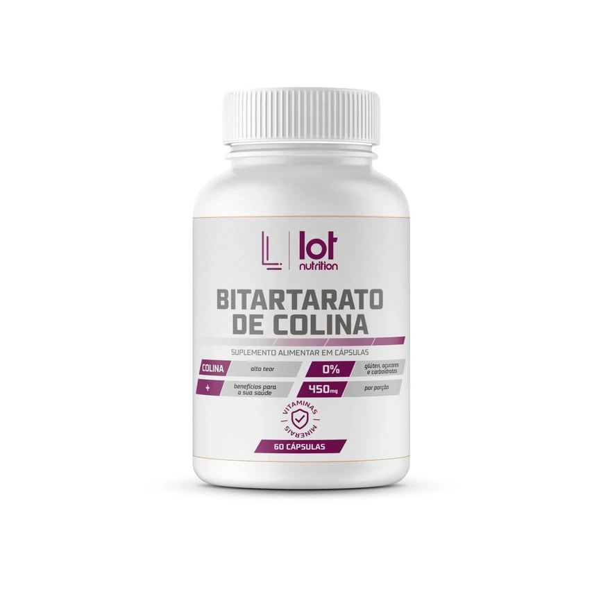 Lot Nutrition Bitartarato de Colina 450mg 60 cápsulas