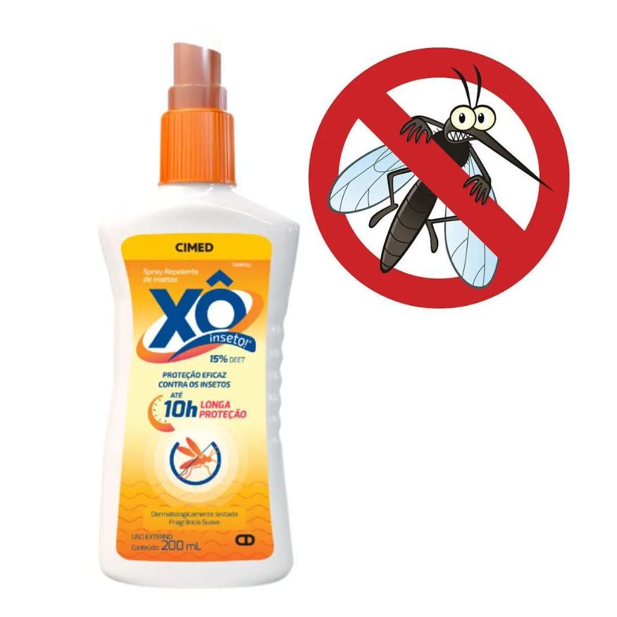 Cimed Kit Spray Repelente de Insetos Xô Inseto com 3 200ml