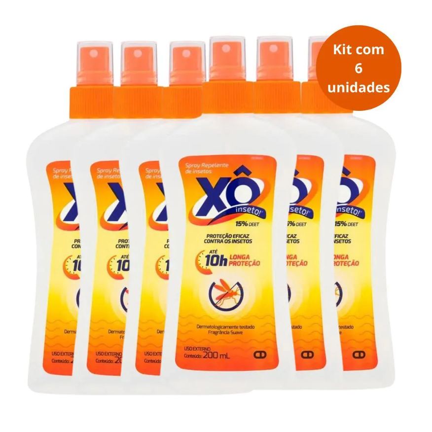 Cimed Kit Spray Repelente de Insetos Xô Inseto com 6 200ml