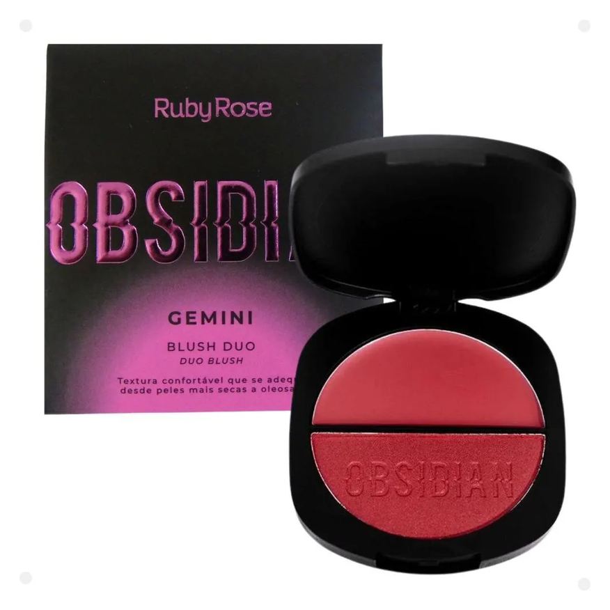 Ruby Rose Blush Duo Obsidian Gemini Og01 7,9g
