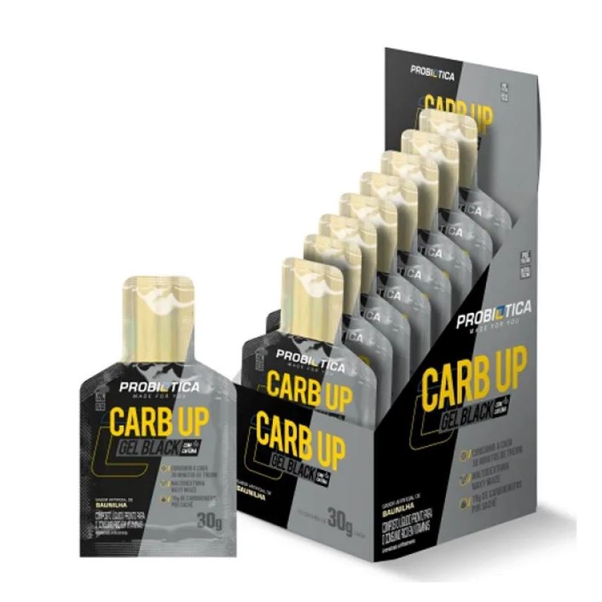 Probiótica Carb Up Black Gel (300g) Caixa 10 unidades - Sabor: Baunilha