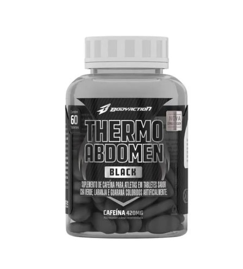 Body Action Thermo Abdomen Black (60 Tabs) - Padrão: Único