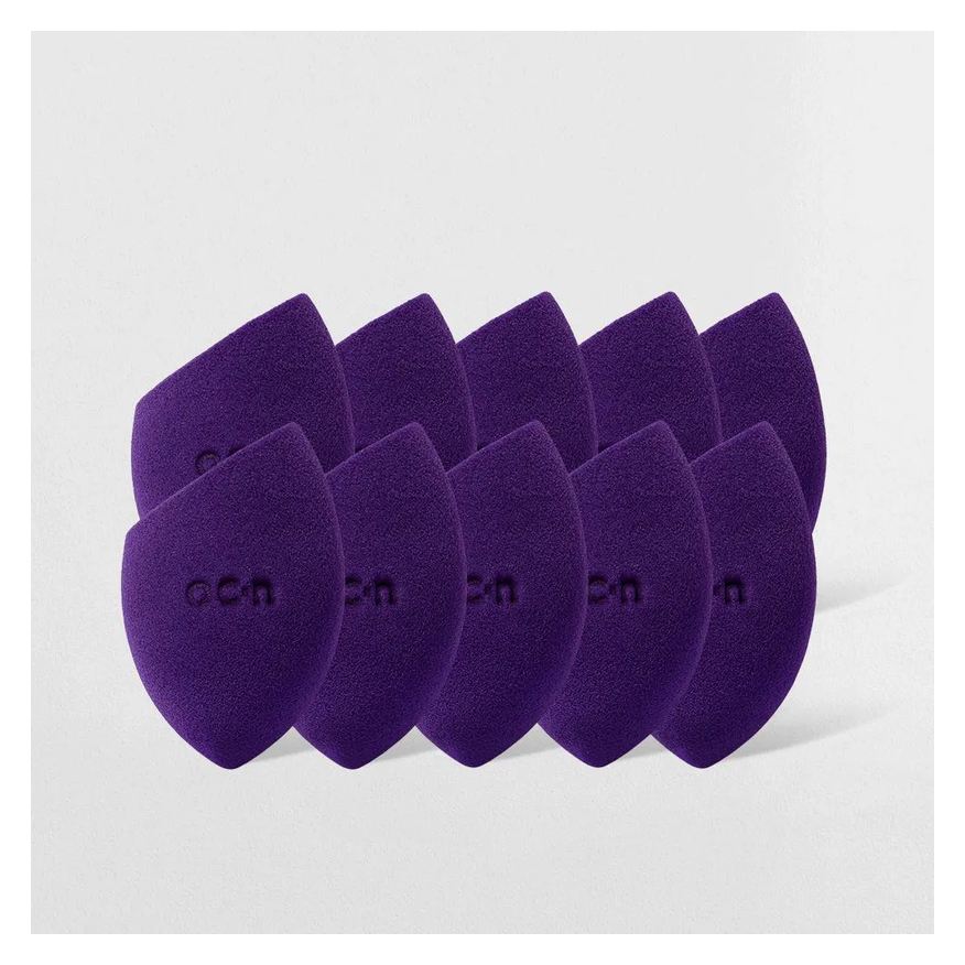 océane kit esponjas de maquiagem - flat blend roxa (10 unidades)