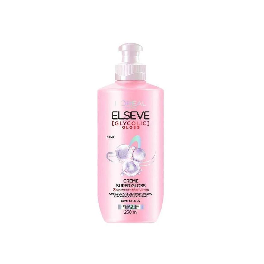 Elseve Kit L’oréal Paris Glycolic Shampoo 200ml + Condicionador 200ml + Creme para Pentear (3 Produtos)