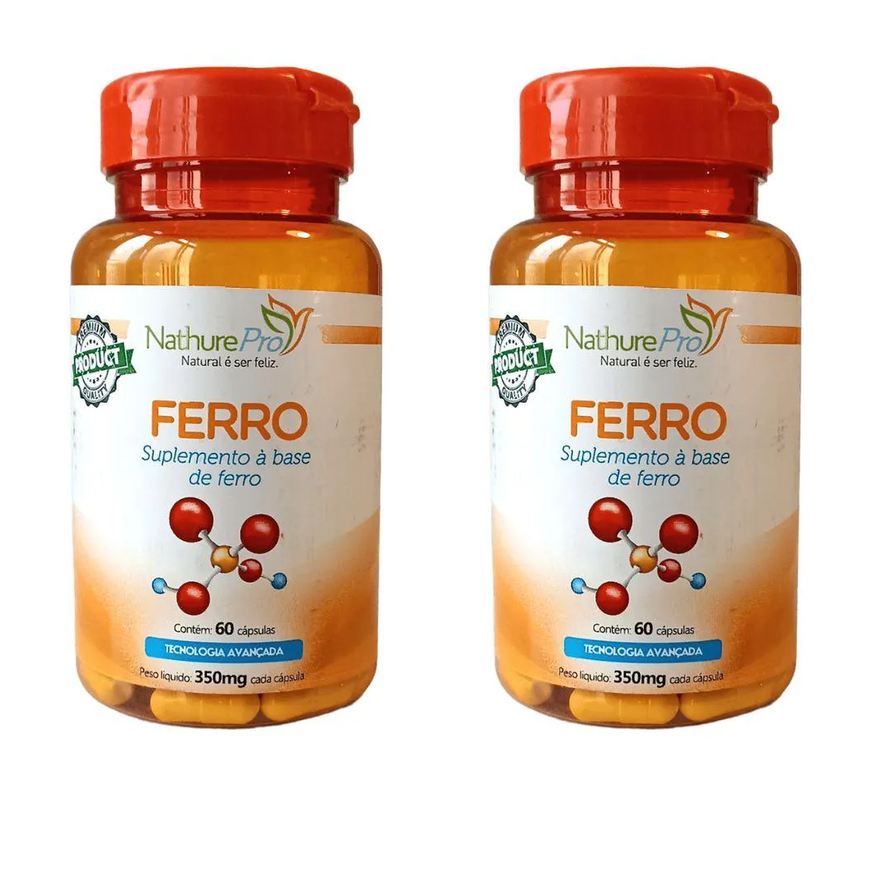 Nathurepro KIT 2 FERRO 60 CáPSULAS 350mg