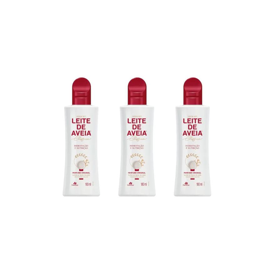 Davene Hidratante Corp Leite Aveia 180ml Perf Org - Kit C / 3un