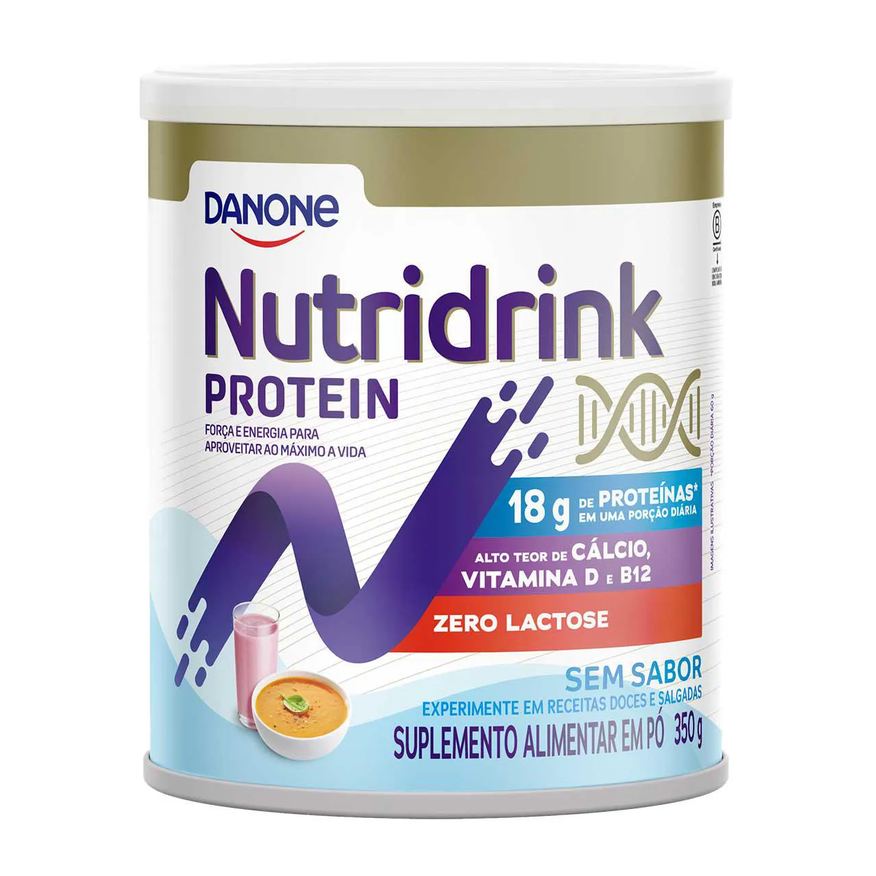 Alimentar Suplemento Nutridrink Protein em Pó Sem Sabor 350g