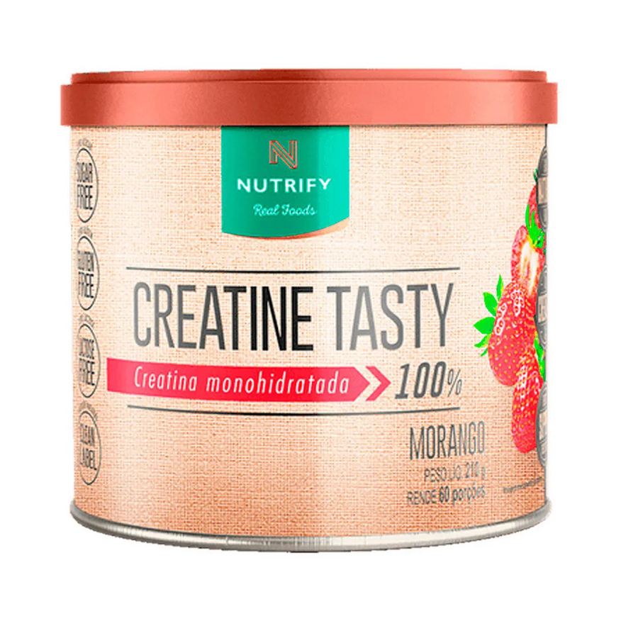 Nutrify Creatina em Pó Creatine Tasty Morango 210g