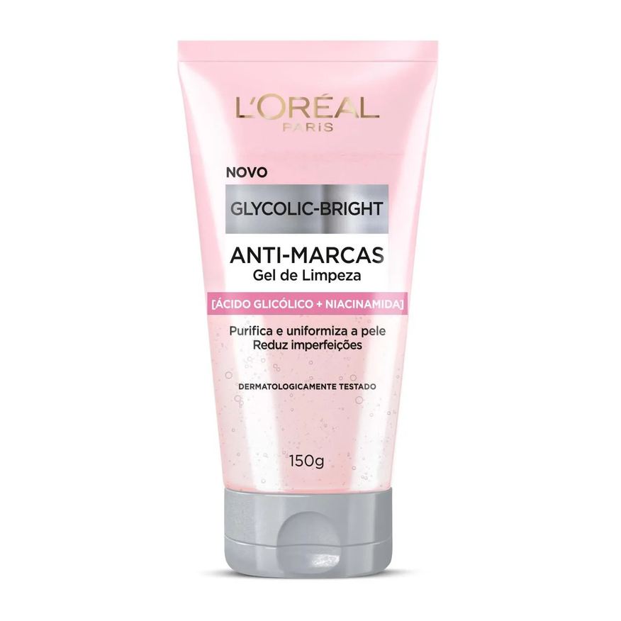 L'oreal Kit L'Oréal Paris Glycolic-Bright Rotina Completa - Gel Limpeza + Sérum + Gel-Creme Noite