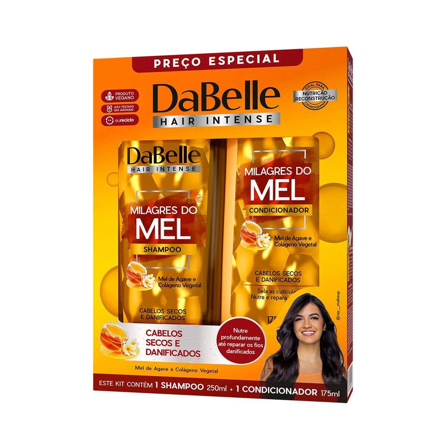 DaBelle Kit Milagres do Mel Shampoo 250ml + Condicionador 175ml
